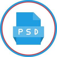 ícone de formato de arquivo psd vetor