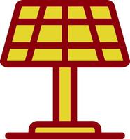 ícone de glifo do painel solar vetor