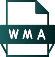 ícone de formato de arquivo wma vetor