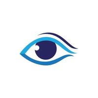 design de logotipo de vetor para cuidados com os olhos