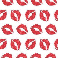 beijo de batom colorido padrão de vetor sem costura para fundo, tecido, têxtil, papel de embrulho e outros.