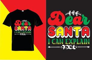 design de camiseta svg de natal vetor