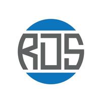 design de logotipo de carta rds em fundo branco. conceito de logotipo de círculo de iniciais criativas rds. design de letras rds. vetor