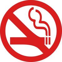 vetor de ícone de não fumar