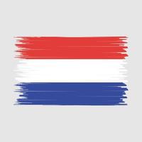 escova de bandeira da holanda vetor