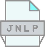 ícone de formato de arquivo jnlp vetor