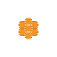 conceito de ícone de vetor de logotipo de favo de mel