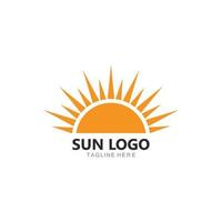 ilustração em vetor ícone do logotipo do sol