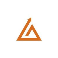 ilustração de ícone vetorial de modelo de logotipo triângulo vetor