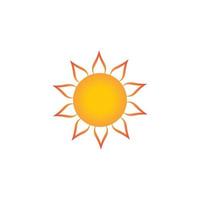 ilustração em vetor ícone do logotipo do sol