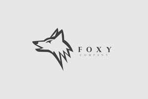 vetor de design de logotipo de mascote de cabeça de lobo