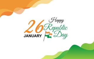 projeto do tema do dia da república com vetor. bandeira indiana para o dia da república vetor