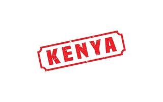 borracha de carimbo do Quênia com estilo grunge em fundo branco vetor