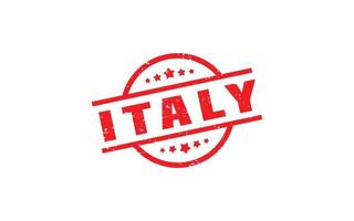 Itália carimbo de borracha com estilo grunge em fundo branco vetor