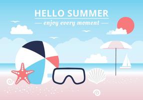 Free Hello Background Vector Verão