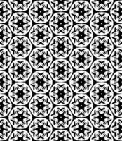 padrão abstrato sem emenda preto e branco. fundo e pano de fundo. design ornamental em tons de cinza. vetor