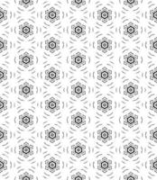 padrão abstrato sem emenda preto e branco. fundo e pano de fundo. design ornamental em tons de cinza. vetor