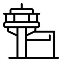 ícone da fábrica da cidade, estilo de estrutura de tópicos vetor