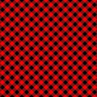 padrão sem emenda de búfalo vermelho e preto diagonal. textura xadrez de lenhador xadrez. fundo geométrico para camisa de flanela, manta de piquenique, guardanapo de cozinha, casaco de tweed vetor