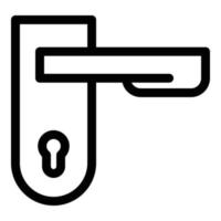 ícone de maçaneta, estilo de estrutura de tópicos vetor