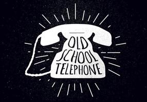 Ilustração vetorial grátis do telefone vintage vetor