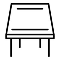 ícone de mesa clássico, estilo de estrutura de tópicos vetor
