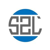design de logotipo de carta szl em fundo branco. szl iniciais criativas círculo conceito de logotipo. design de letras szl. vetor