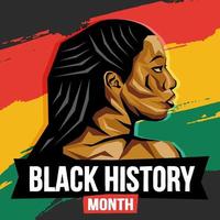 conceito do mês da história negra vetor