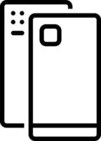 ícone de linha para capa vetor