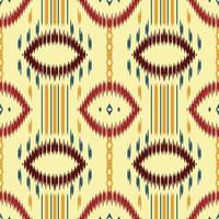 ikat projeta padrão sem emenda de cor tribal. étnico geométrico ikkat batik vetor digital design têxtil para estampas tecido saree mughal pincel símbolo faixas textura kurti kurtis kurtas
