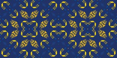 padrão sem emenda da cruz tribal da tela ikat. étnico geométrico ikkat batik vetor digital design têxtil para estampas tecido saree mughal pincel símbolo faixas textura kurti kurtis kurtas