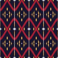 padrão sem emenda de cruz tribal de listras ikat. étnico geométrico batik ikkat design têxtil de vetor digital para estampas tecido saree mughal pincel símbolo faixas textura kurti kurtis kurtas