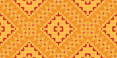 desenhos ikat étnicos padrão têxtil batik sem costura design de vetor digital para impressão saree kurti borneo tecido borda escova símbolos designer de amostras