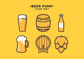 Cerveja Icon Set Free Vector