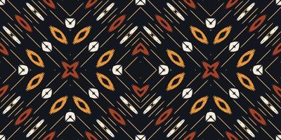 ikat projeta padrão sem emenda de fundo tribal. étnico geométrico ikkat batik vetor digital design têxtil para estampas tecido saree mughal pincel símbolo faixas textura kurti kurtis kurtas