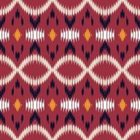 padrão sem emenda de ikat padrão sem emenda asteca tribal. étnico geométrico batik ikkat design têxtil de vetor digital para estampas tecido saree mughal pincel símbolo faixas textura kurti kurtis kurtas