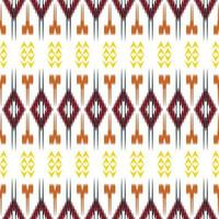 ikat floral tribal cruz sem costura padrão. étnico geométrico ikkat batik vetor digital design têxtil para estampas tecido saree mughal pincel símbolo faixas textura kurti kurtis kurtas