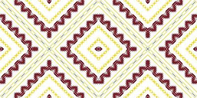 étnico ikat chevron batik padrão têxtil sem costura design de vetor digital para impressão saree kurti borneo tecido borda pincel símbolos amostras elegantes