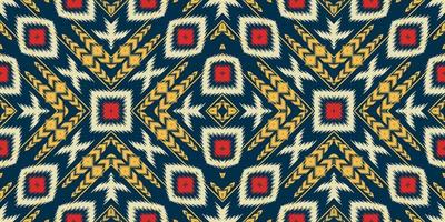 padrão sem emenda africano tribal de tecido ikat. étnico geométrico ikkat batik vetor digital design têxtil para estampas tecido saree mughal pincel símbolo faixas textura kurti kurtis kurtas