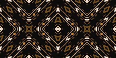 Padrão sem emenda de cruz tribal de diamante ikat. étnico geométrico ikkat batik vetor digital design têxtil para estampas tecido saree mughal pincel símbolo faixas textura kurti kurtis kurtas