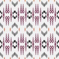 ikat listra tribal abstrato sem costura padrão. étnico geométrico ikkat batik vetor digital design têxtil para estampas tecido saree mughal pincel símbolo faixas textura kurti kurtis kurtas