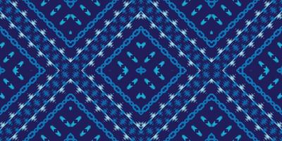design étnico ikat batik têxtil sem costura padrão design de vetor digital para impressão saree kurti borneo tecido borda escova símbolos amostras algodão