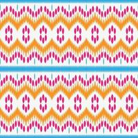 padrão sem emenda de arte tribal diamante ikat. étnico geométrico ikkat batik vetor digital design têxtil para estampas tecido saree mughal pincel símbolo faixas textura kurti kurtis kurtas