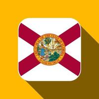 bandeira do estado da Flórida. ilustração vetorial. vetor