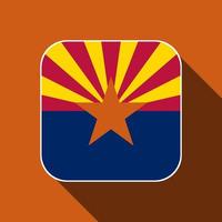 bandeira do estado do arizona. ilustração vetorial. vetor