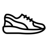 ícone de sapatos de tênis, estilo de estrutura de tópicos vetor