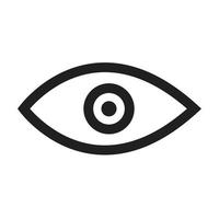 sinal de olho, ícone de olho vetor