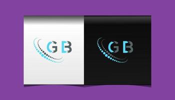 design criativo do logotipo da letra gb. gb design exclusivo. vetor