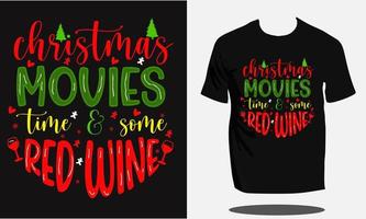 design de camiseta de natal ou camisa de tipografia de natal e design ou vetor de camiseta de papai noel