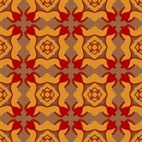 padrão geométrico sem costura com forma tribal. padrão projetado em ikat, asteca, marroquino, tailandês, estilo árabe de luxo. ideal para vestuário de tecido, cerâmica, papel de parede. ilustração vetorial. vetor